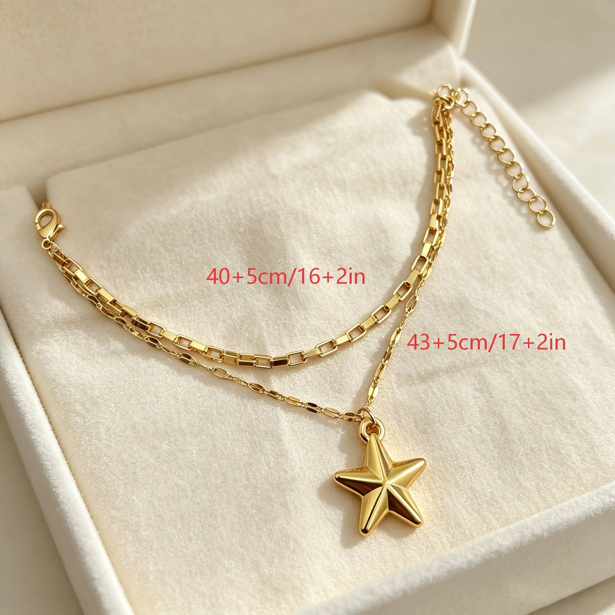 Women's Nautical Starfish Pendant Layered Necklace